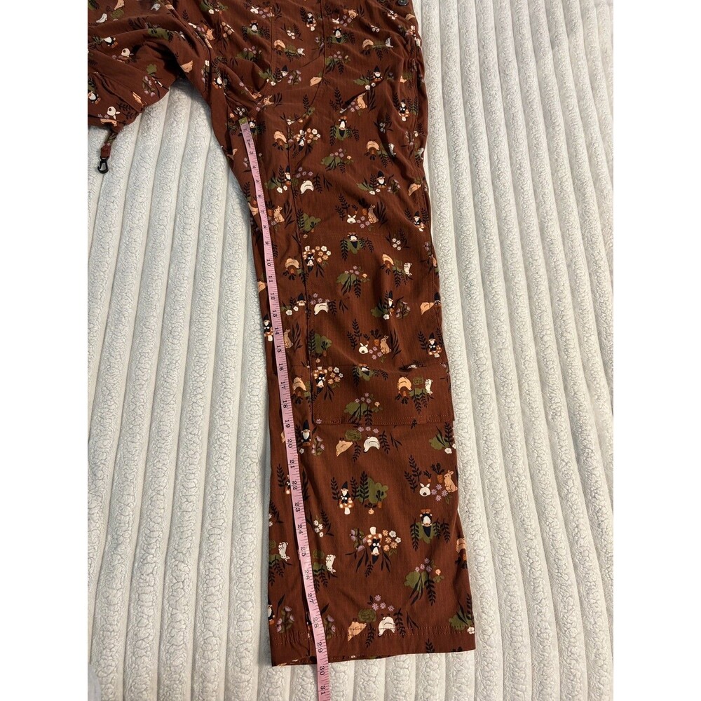 Duluth Trading Heirloom Gardening Bib Overalls Gnome chickens Large 31” Inseam - Picture 8 of 16